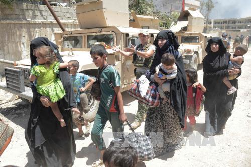 Các lực lượng Iraq mở đường thoát cho hàng trăm dân thường tại Mosul 